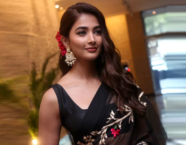 Pooja Hegde at Acharya Press Meet